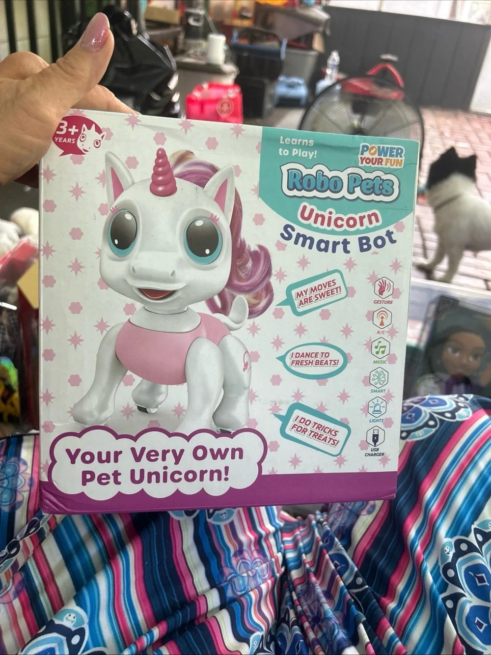 Unicorn Smart Bot - Pink and White Interactive Toy